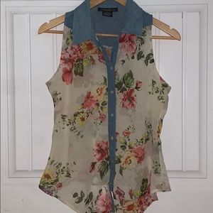 Summer floral tank top
